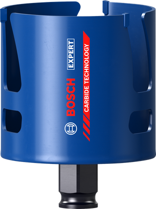 „Bosch EXPERT Construction Material Power Change Plus“ skylių pjūklas, 68 mm skersmens.